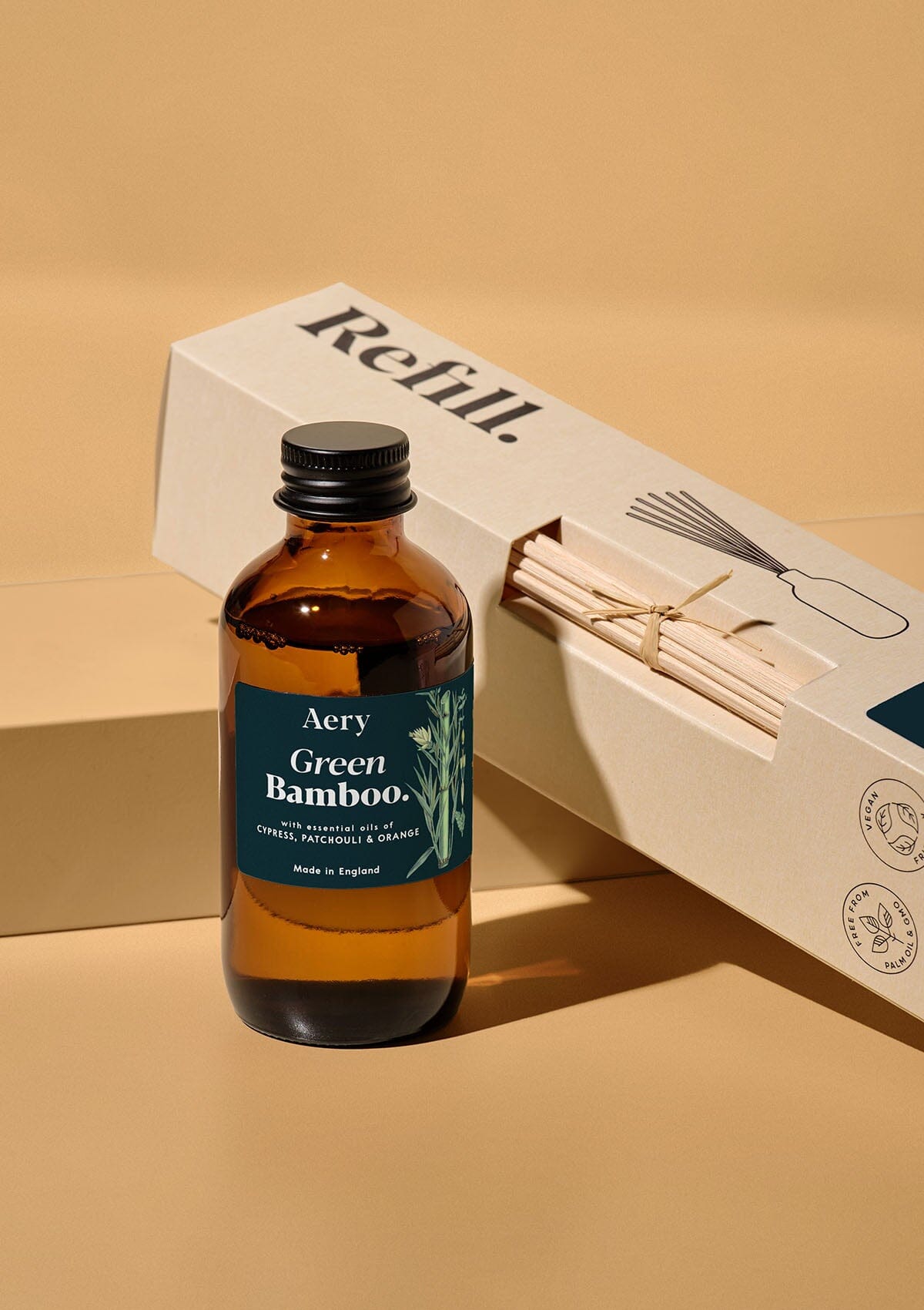 Green Bamboo Amber Diffuser Refill