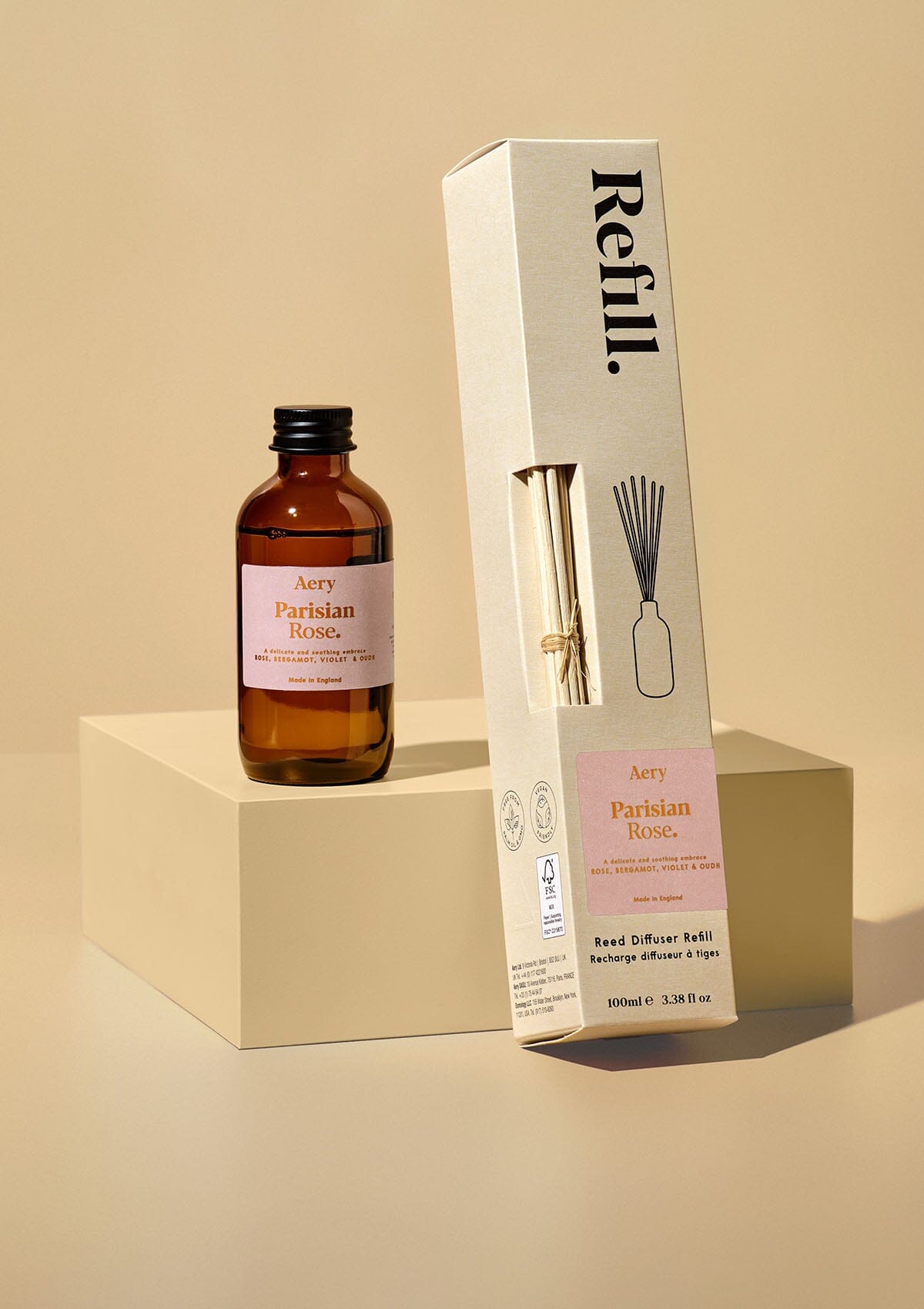 Parisian Rose Amber Diffuser Refill