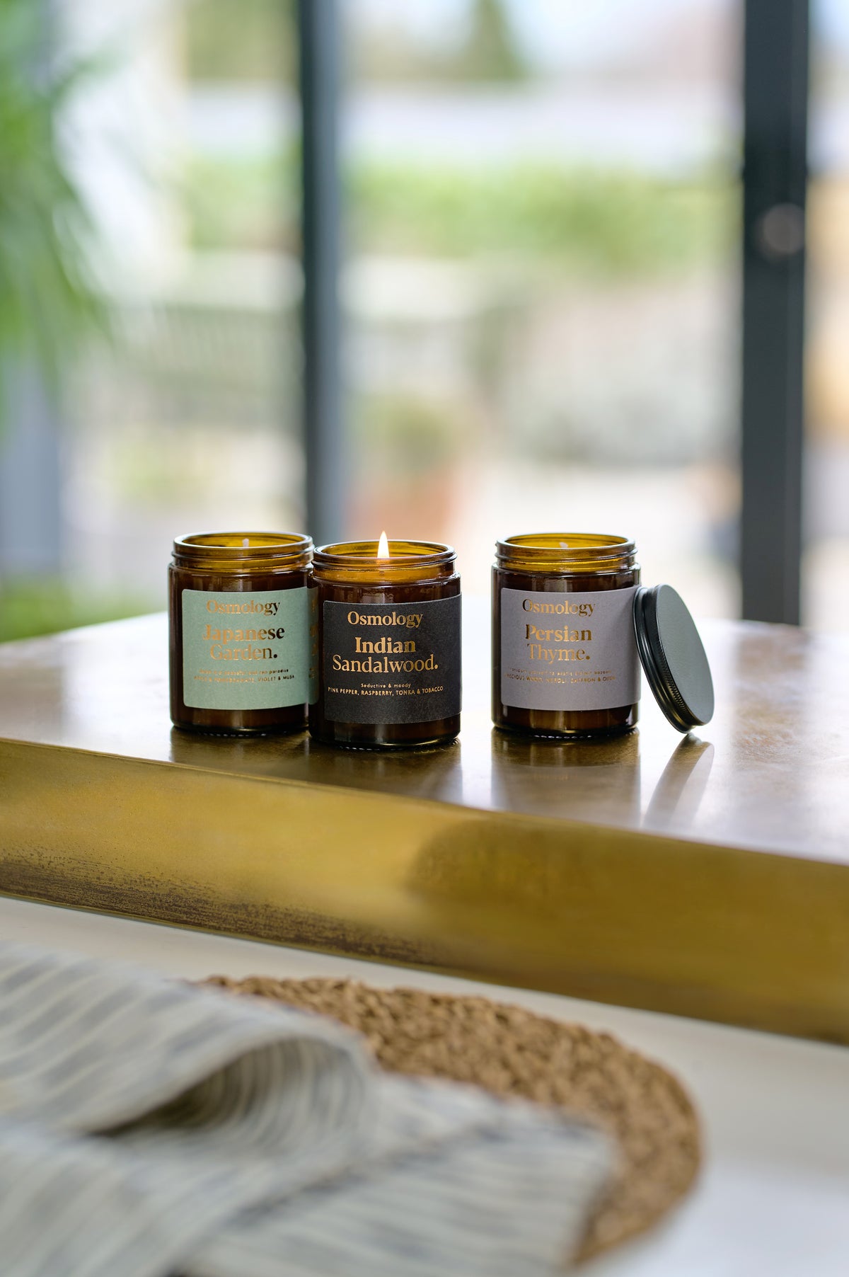 Indian Sandalwood Scented Jar Candle