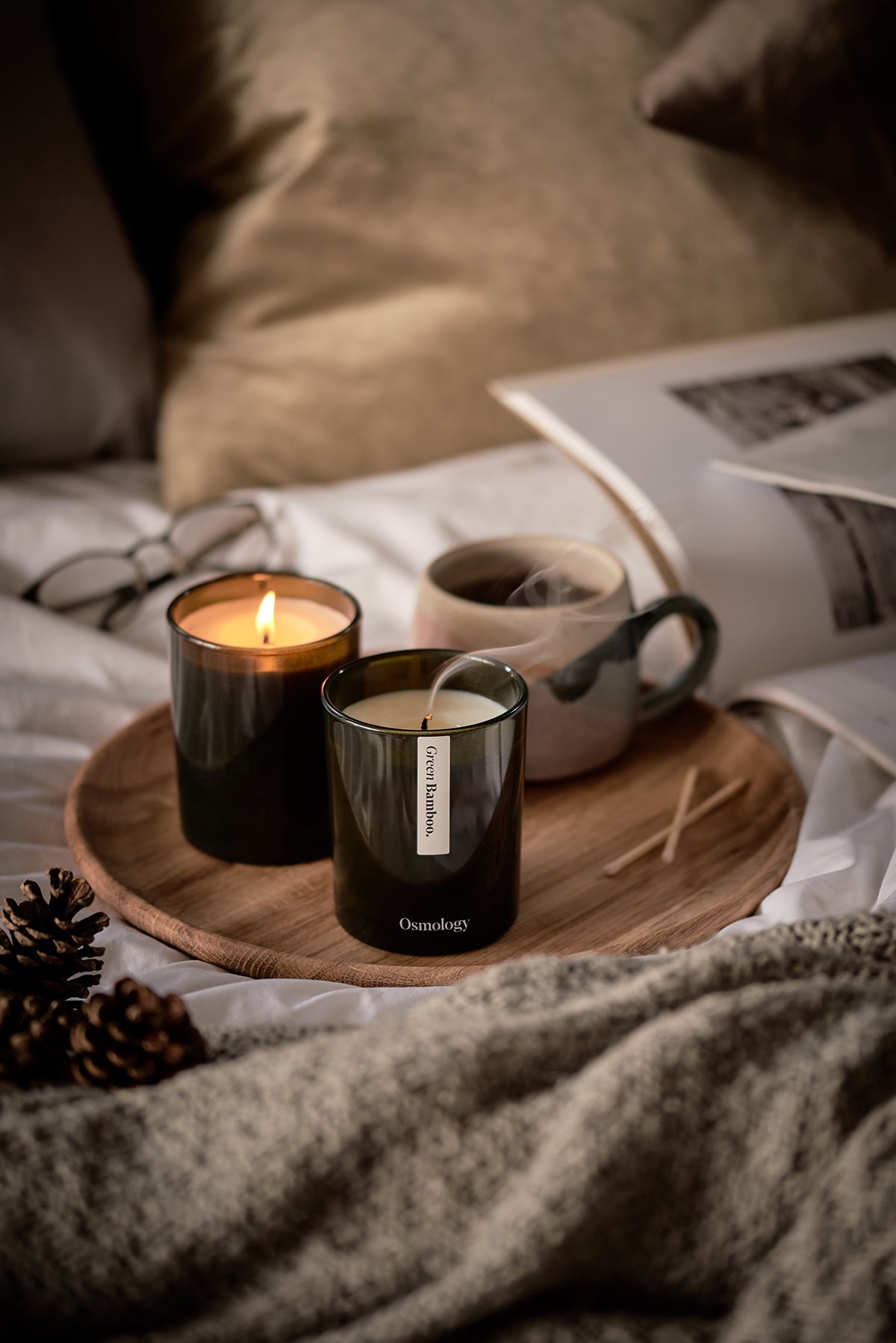 Green Bamboo Scented Candle