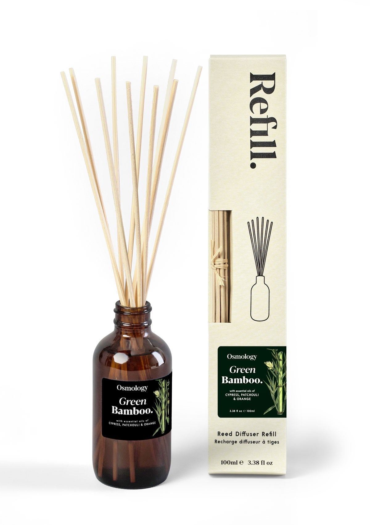 Green Bamboo Amber Diffuser Refill