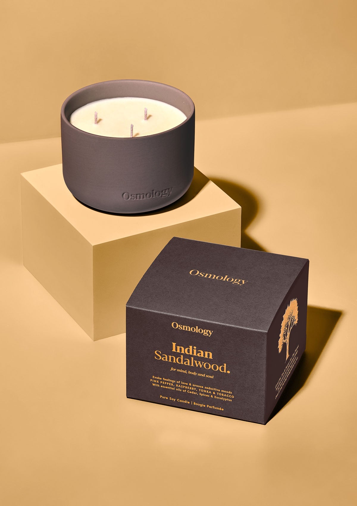 Indian Sandalwood Triple Wick Candle
