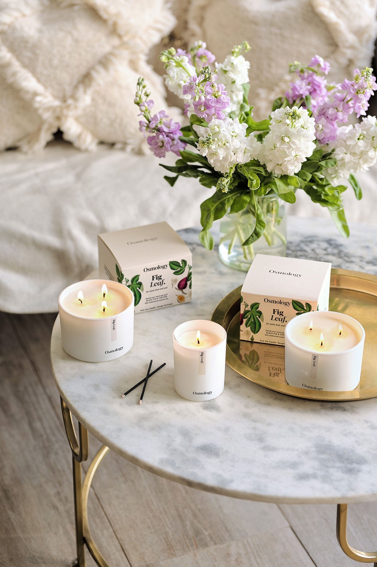 Fig Leaf Triple Wick Scented Candle