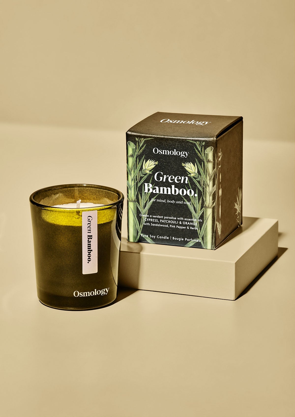 Green Bamboo Mini Candle