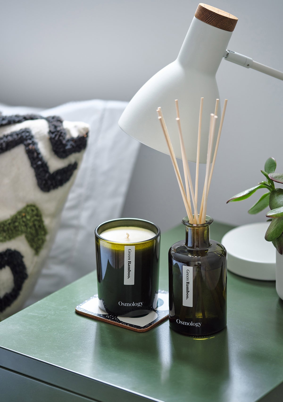 Green Bamboo Scented Jar Candle