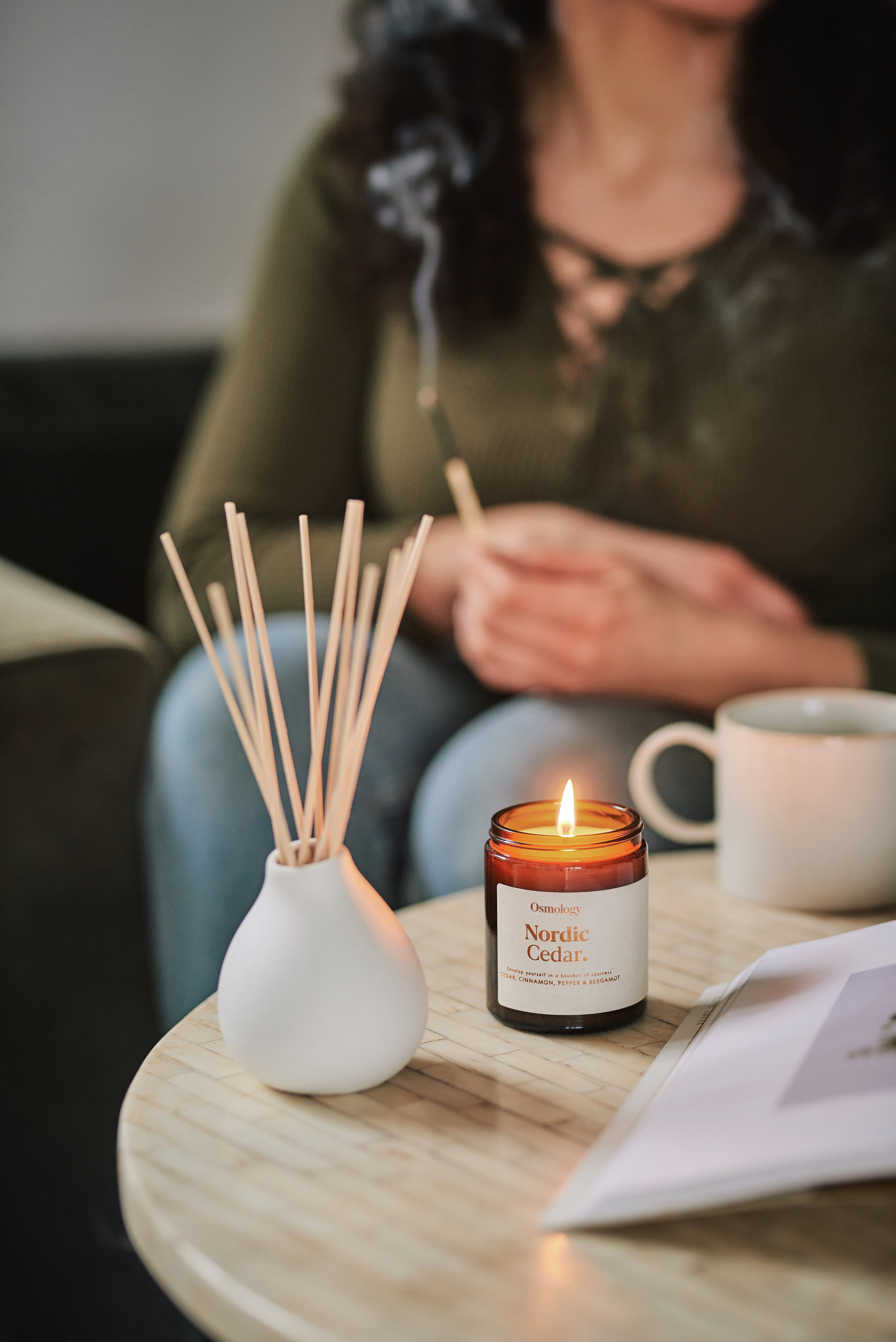 Nordic Cedar Scented Jar Candle