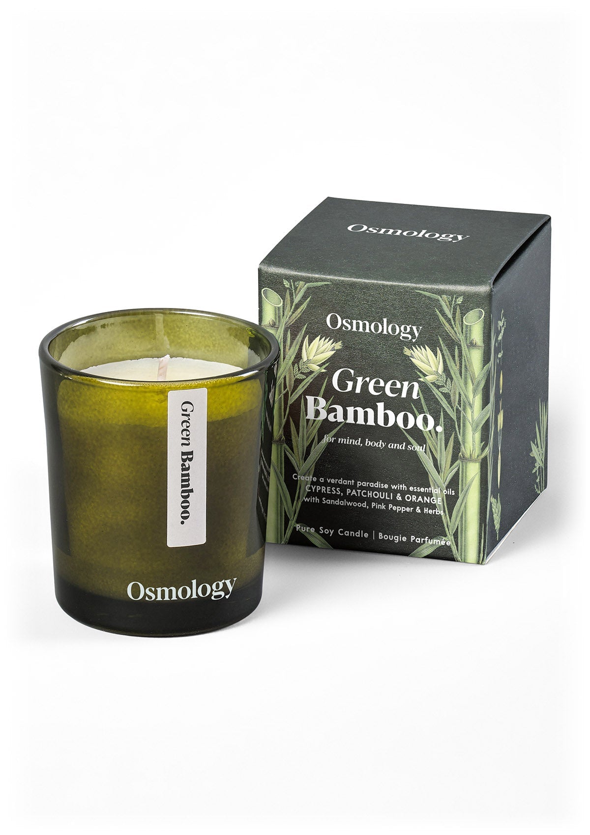 Green Bamboo Mini Candle