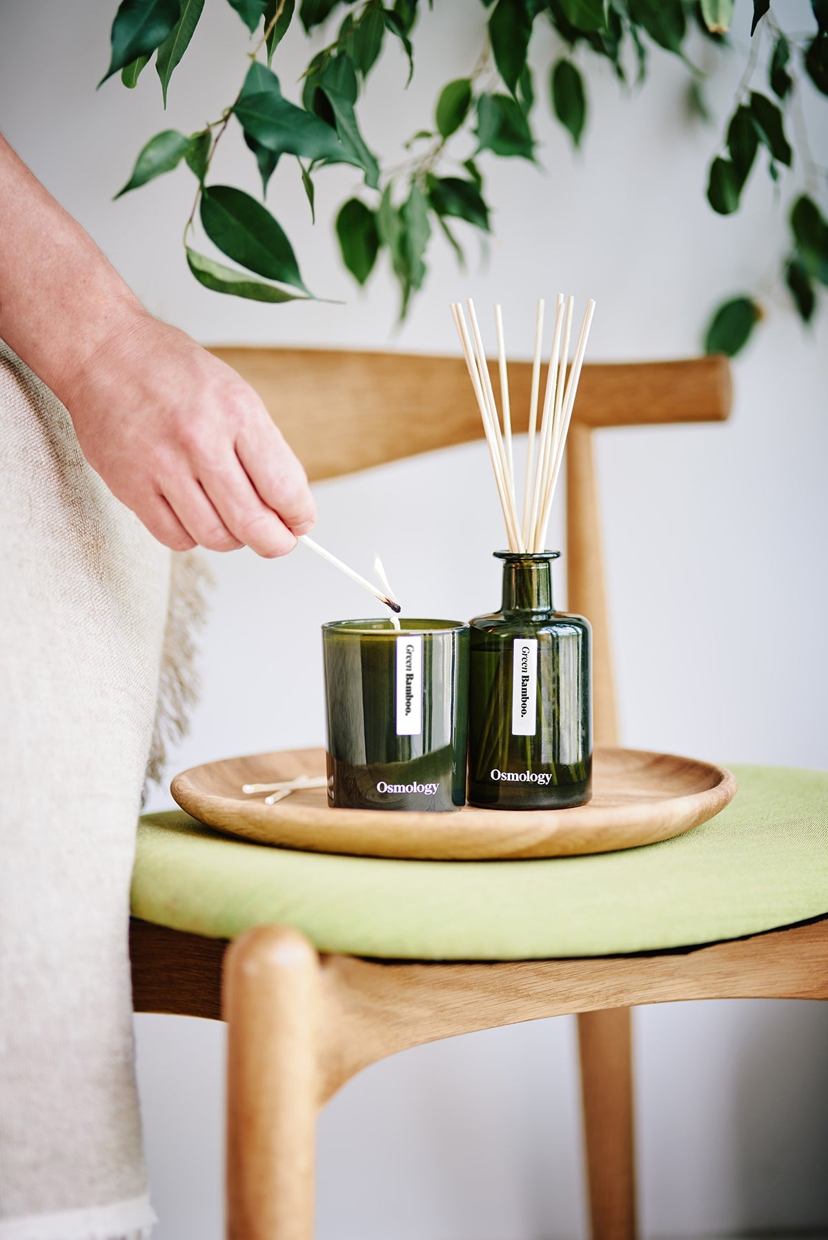 Green Bamboo Scented Candle