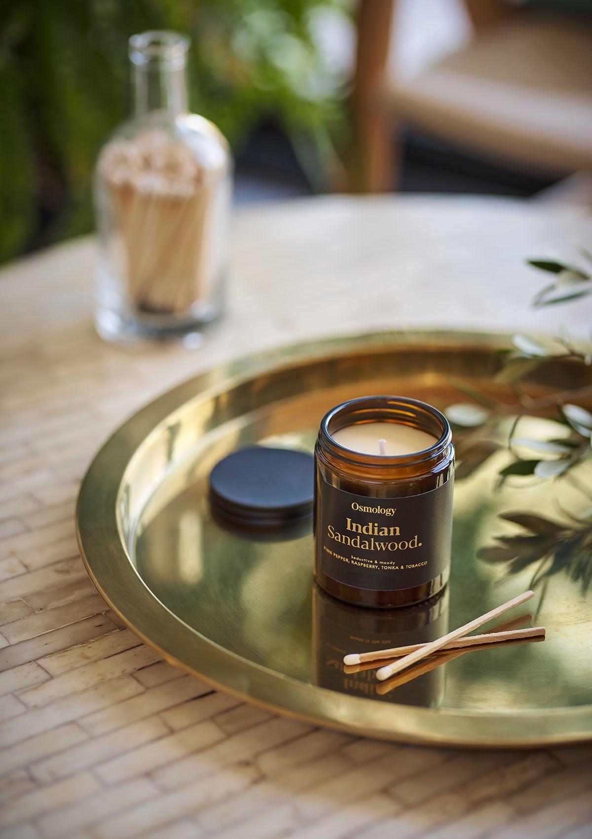 Indian Sandalwood Scented Jar Candle